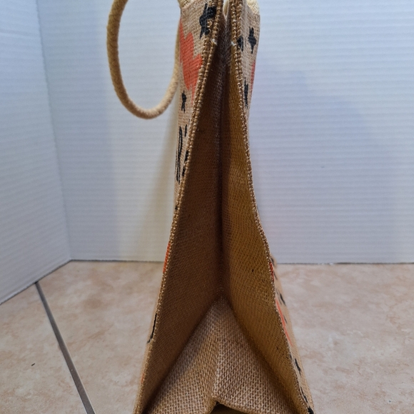 Halloween Double Handle Tote Bags Trick Or Treat Bags Canvas Set Of 3 Glitter - Picture 10 of 11